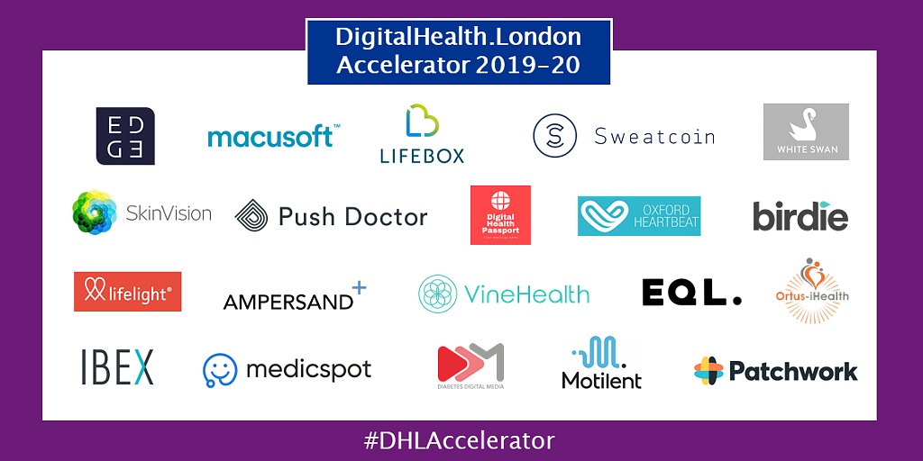 Tiny Medical Apps Accepted onto Prestigious DigitalHealth.London Accelerator Programme